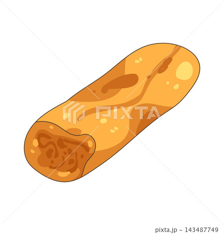 Illustration of spring roll Illustration of spring roll 143487749