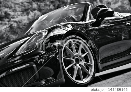 黒いオープンカー 黒いオープンカー 143489143