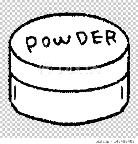 Hand-drawn powder line art Hand-drawn powder line art 143489408