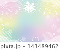 クリスマスのテキストスペース付き背景イラスト 143489462