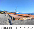海の工事現場（漁港） 143489848