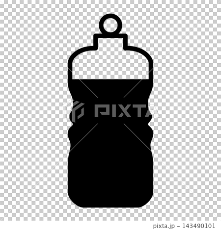 Pictogram for kickboxing fitness: Drink bottle/hydration Pictogram for kickboxing fitness: Drink bottle/hydration 143490101