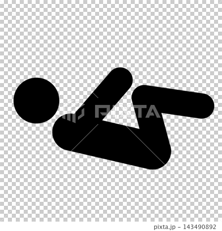 護理機構復健治療圖示：仰臥和腹部練習 143490892