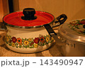 花柄アルミ鍋 143490947