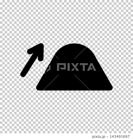 A simple icon depicting a mountain and a diagonal arrow pointing to the upper right. A simple icon depicting a mountain and a diagonal arrow pointing to the upper right. 143491697