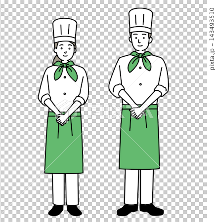 Young male and female staff working in a restaurant Young male and female staff working in a restaurant 143493510