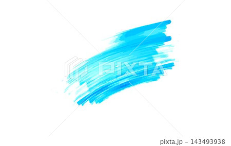 Blue watercolour brush Blue watercolour brush 143493938