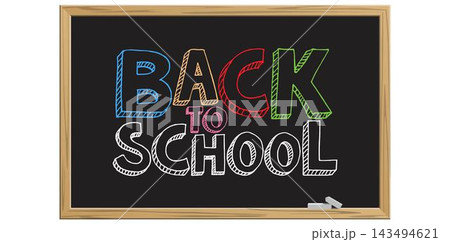 Black chalkboard with text Black chalkboard with text 143494621