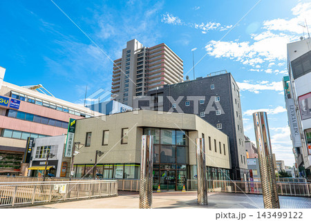 松戸駅東口のペデストリアンデッキ 松戸駅東口のペデストリアンデッキ 143499122