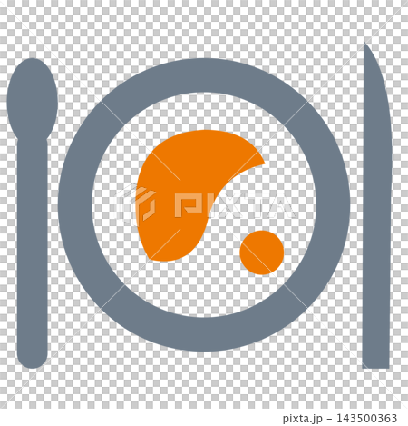Food waste: Gray plates and orange leftovers Food waste: Gray plates and orange leftovers 143500363