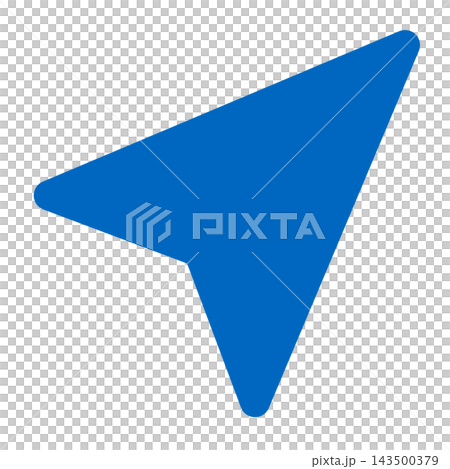 Navigation arrow: Blue arrow pointing to the upper right 143500379
