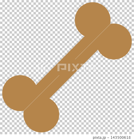 Bone treats: Brown bones placed at an angle Bone treats: Brown bones placed at an angle 143500618