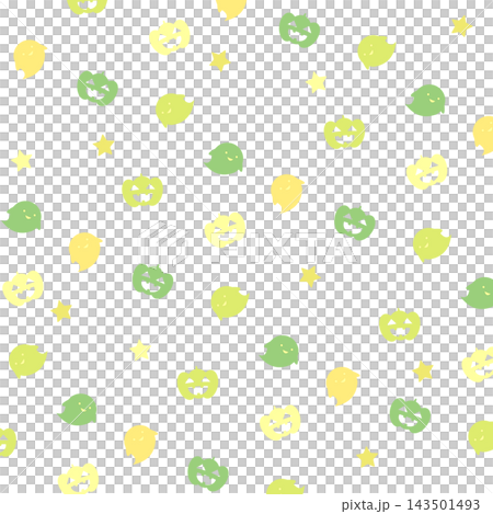 ジャック・オー・ランタンとオバケのパターン 143501493