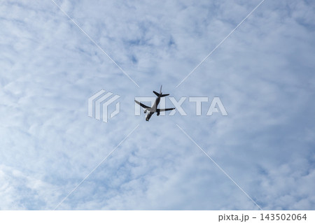 A passenger airplane climbs through a beautiful cloudy sky, symbolizing global travel, aviation logistics, and the freedom of modern transport during a clear bright summer flight A passenger airplane climbs through a beautiful cloudy sky, symbolizing global travel, aviation logistics, and the freedom of modern transport during a clear bright summer flight 143502064