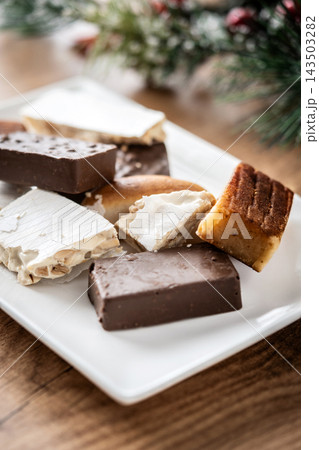 Assortment of traditional Spanish Christmas sweets Assortment of traditional Spanish Christmas sweets 143503282