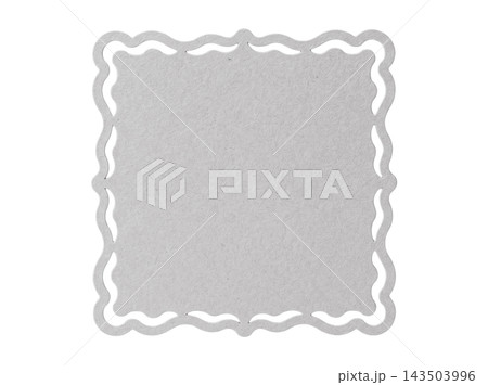 Grey square decorative paper element 143503996