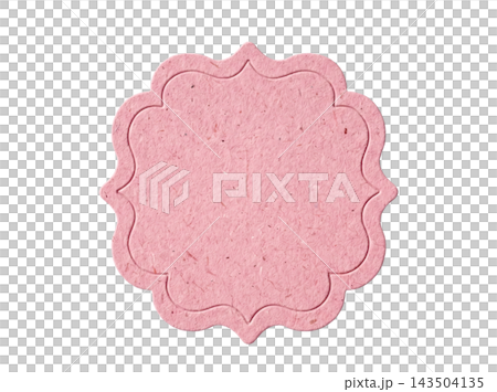 Simple decorative pink paper element Simple decorative pink paper element 143504135