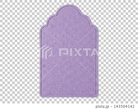Die-cut empty purple paper element Die-cut empty purple paper element 143504142