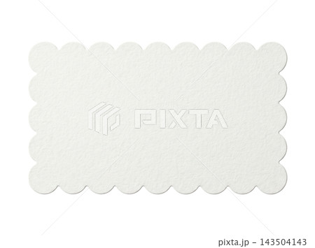 White scalloped paper element design 143504143