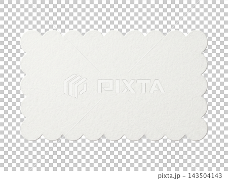 White scalloped paper element design 143504143