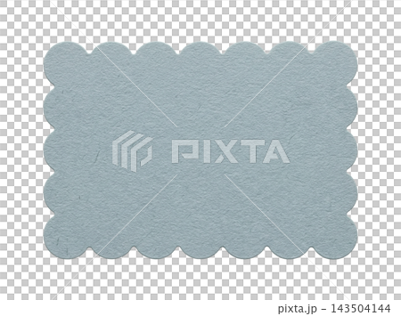 Neutral grey scalloped paper element Neutral grey scalloped paper element 143504144