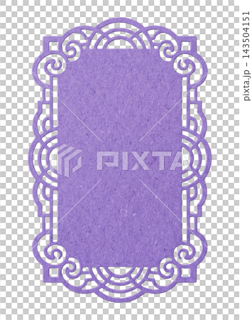Purple vintage deco paper element Purple vintage deco paper element 143504151