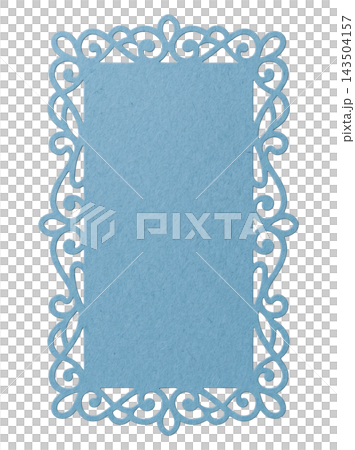 Soft blue vintage deco paper element Soft blue vintage deco paper element 143504157
