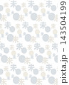 青と水色のと未のシームレスなパターン 143504199