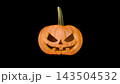 3D Halloween Jack O' Lantern Pumpkin Illustration on Black Background 3D Halloween Jack O' Lantern Pumpkin Illustration on Black Background 143504532