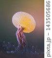 Slime mold - Physarum viride. It's a small protist organism 143505686