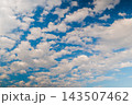 View of white clouds in the blue sky - cloudscape 143507462