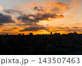 Colorful sunset sky with clouds over the city, Istanbul 143507463