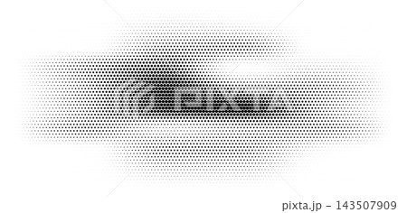 Halftone abstract shape, cloudy dotted pattern, fluid textured element. Halftone abstract shape, cloudy dotted pattern, fluid textured element. 143507909