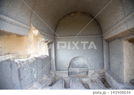 Historical stone structure found in Turkey with carved details and chamber features Historical stone structure found in Turkey with carved details and chamber features 143508034