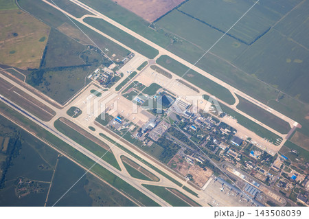 Boryspil International Airport in Kyiv, Ukraine as seen from above during daytime 143508039