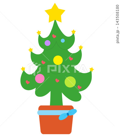 A cute and beautifully decorated Christmas tree 143508180