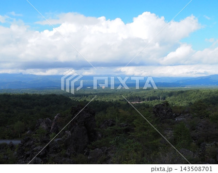 夏の手稲山から見る石狩平野 夏の手稲山から見る石狩平野 143508701