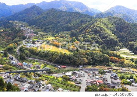 宝珠山 立石寺と山寺街風景 143509300