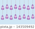 hanging lamps light bulbs on a white background 143509492