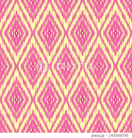 Hand-drawn Seamless Soft Pink Diamond Pattern for Cute Nursery Textile Wallpaper Print 143509795