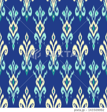 Hand-drawn Seamless Cobalt Blue Tile Pattern for Royal Upholstery Fabric Wallpaper Print Hand-drawn Seamless Cobalt Blue Tile Pattern for Royal Upholstery Fabric Wallpaper Print 143509992
