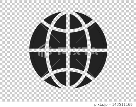代表世界的地球插圖（圖示）。 143511169