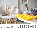 Modern cozy craft space ready for creative hobbies 143513008