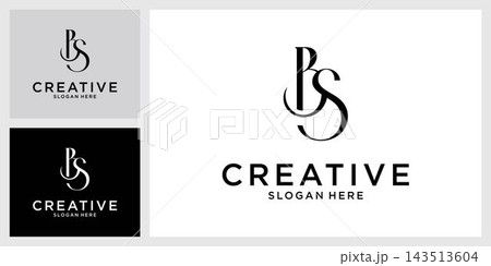 BS or SB initial letter logo design vector BS or SB initial letter logo design vector 143513604