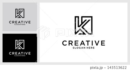 Initial letter K or KK vector logo design Initial letter K or KK vector logo design 143513622