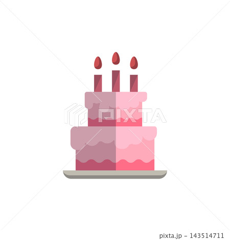 birth cake icon design vector template birth cake icon design vector template 143514711