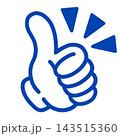 グッド　いいね　グッドマーク　了解　OK 143515360