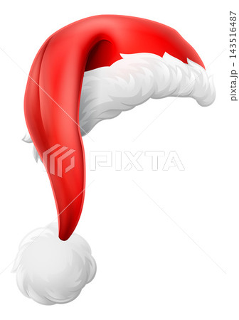 Santa Claus Hat Cap Father Christmas Cartoon 143516487
