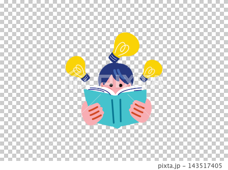 由男學生學習的插圖 由男學生學習的插圖 143517405