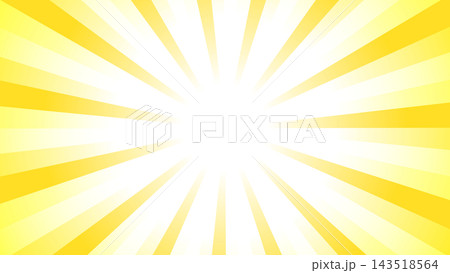 太陽光線 黄色 143518564